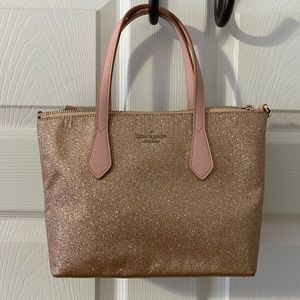 Light pink sparkly Kate Spade purse